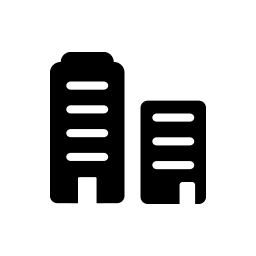 Two buildings icon
